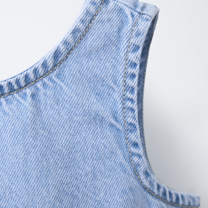 Moudda ZARA - Top Denim Enfant - Volants - Tunisie 3