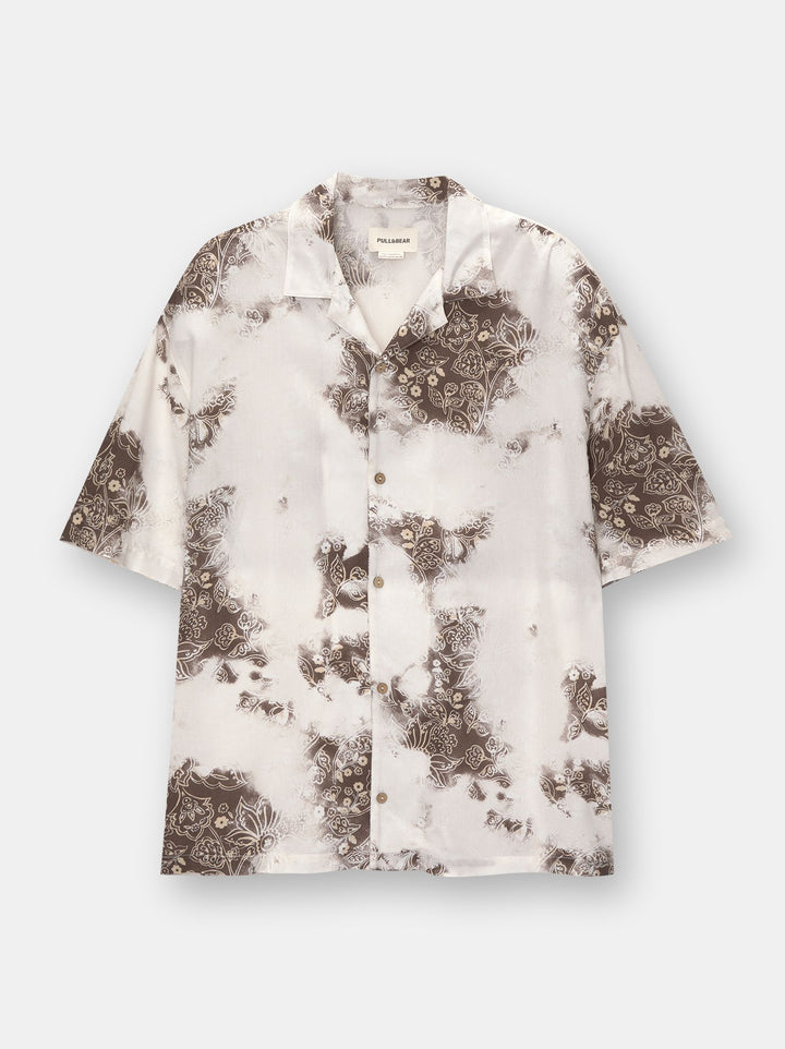 Moudda PULL & BEAR - Chemise Demi-Manches Imprimé Faded Paisleys - Tunisie 2