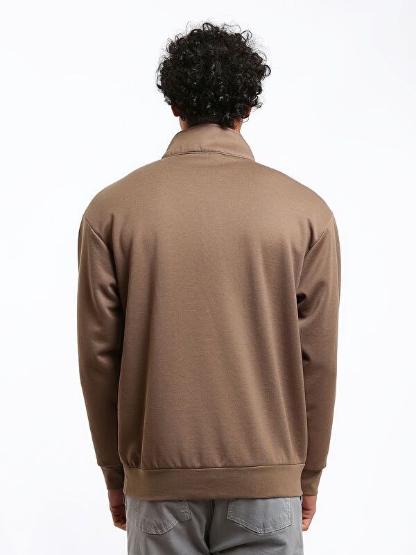 Moudda LC Waikiki - Sweatshirt en jersey couleur Marron clair pour hommes - Tunisie 5