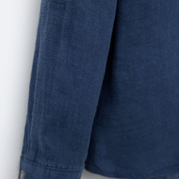 Moudda ZARA - Chemise Enfant Capuche - 100% Lin & Marine (6T) - Tunisie 4