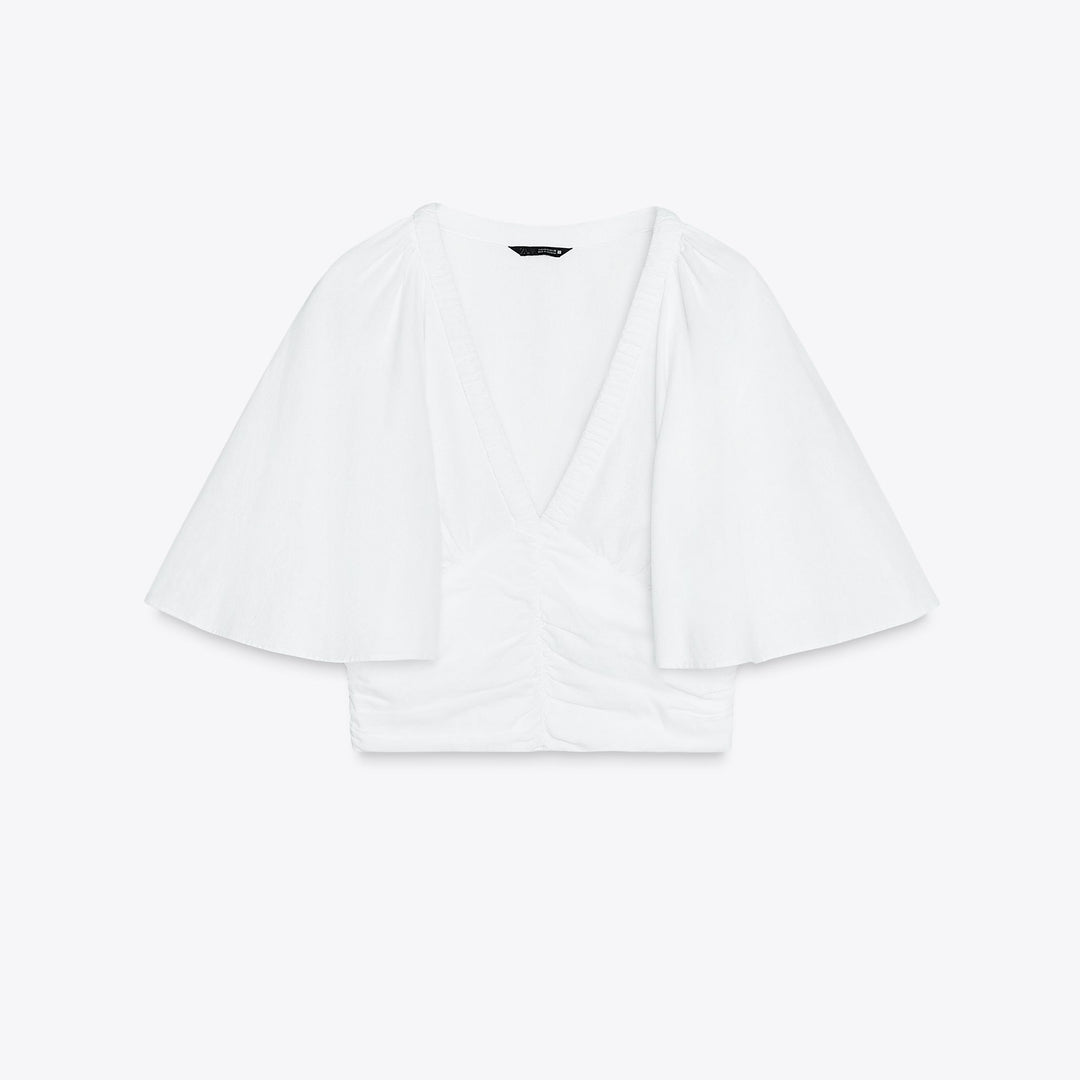 Moudda ZARA - Blouse - Volants, Fronces & Lin/Viscose - Tunisie 1