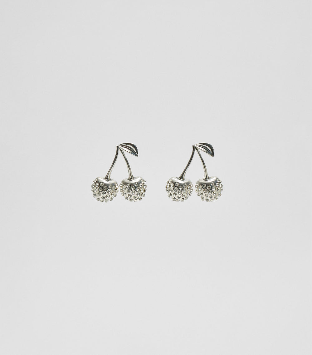 Moudda STRADIVARIUS - Boucle d'Oreille Cerise Strass - Tunisie 2