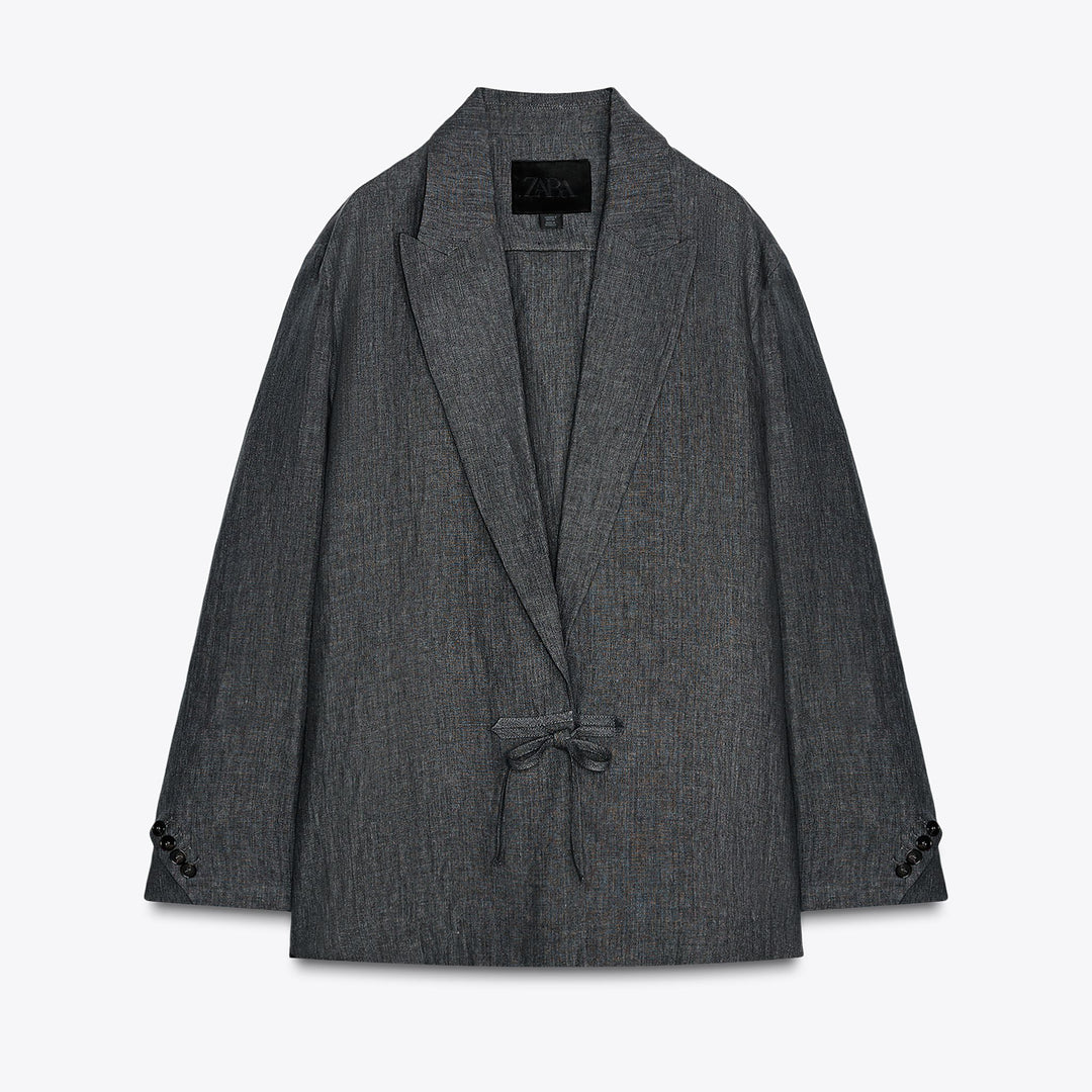 Moudda ZARA - Blazer Minimal - 100% Lin & Détail Alamar - Tunisie 1