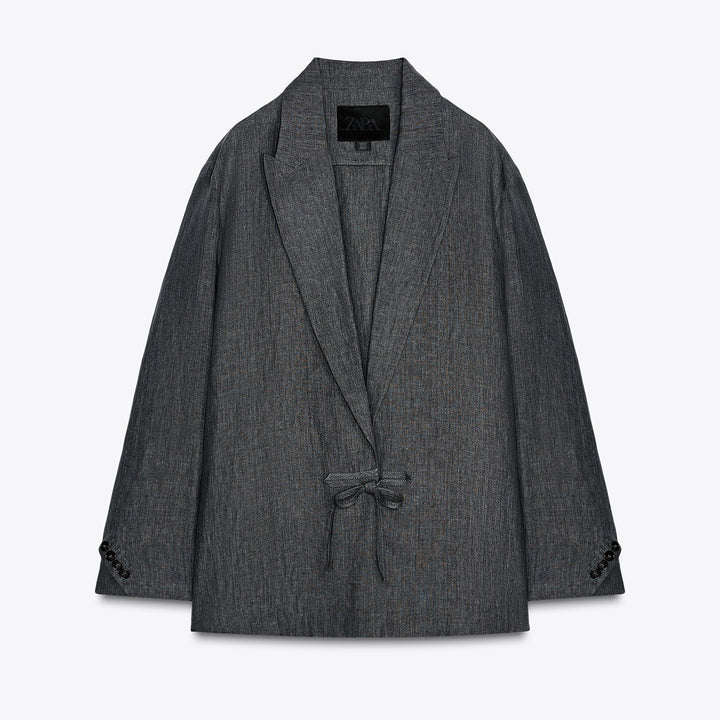 Moudda ZARA - Blazer Minimal - 100% Lin & Détail Alamar - Tunisie 1