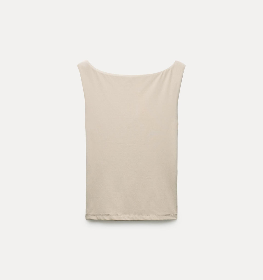 Moudda ZARA - Top en polyamide, encolure bateau, manches courtes - Tunisie 1