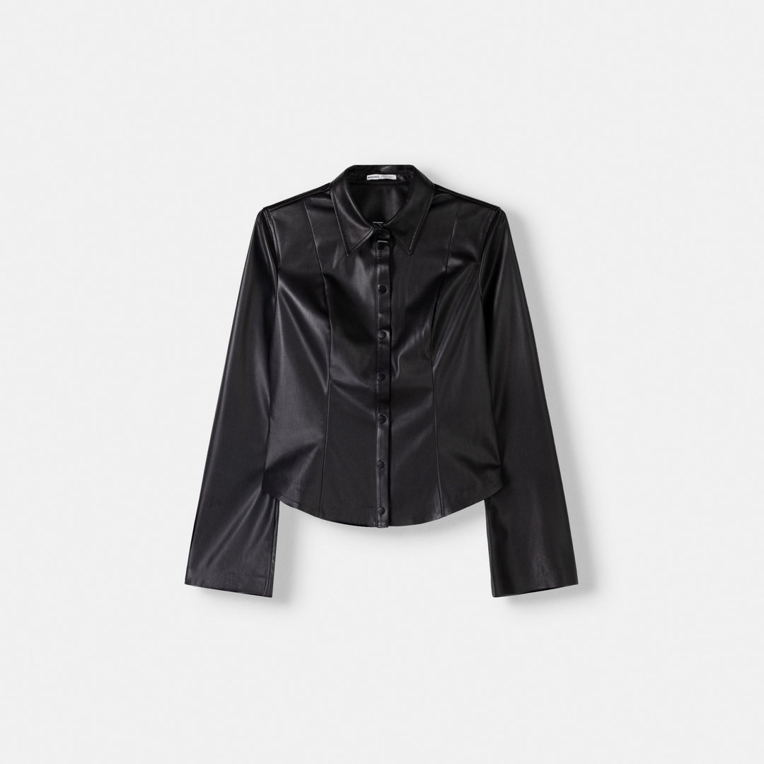 Moudda BERSHKA - Chemise Cintrée en Similicuir - Tunisie 1