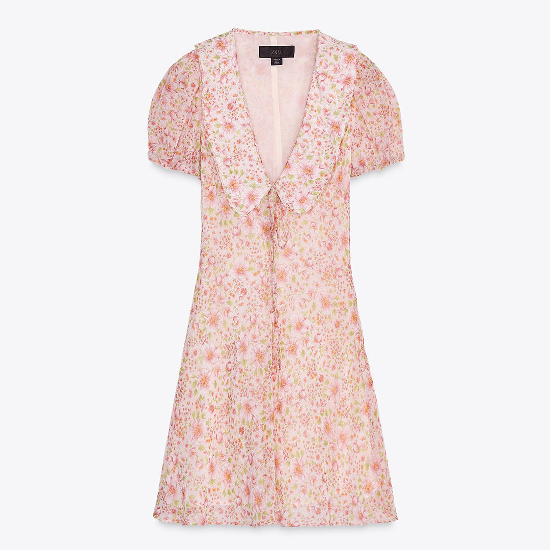 Moudda ZARA - Robe Courte Georgette - Bobo & Imprimé - Tunisie 1