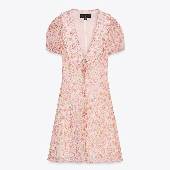Moudda ZARA - Robe Courte Georgette - Bobo & Imprimé - Tunisie 1