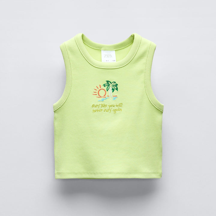 Moudda ZARA - T-shirt fille top brodé - Tunisie 1