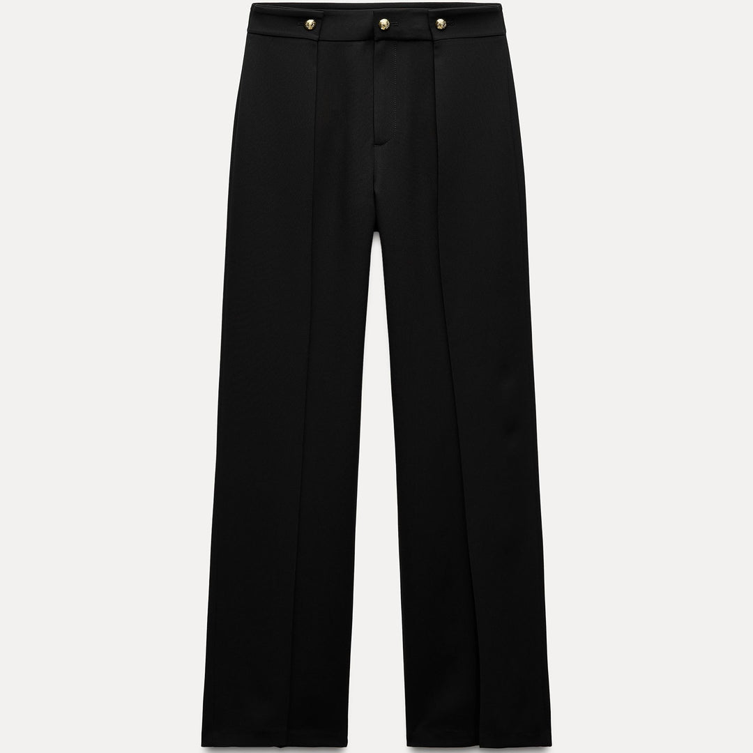 Moudda ZARA - Pantalon ample plissé bouton doré - Tunisie 2