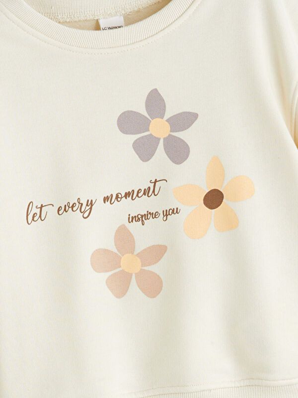 Moudda LC Waikiki - Sweatshirt en jersey Fille Crème - Tunisie 2