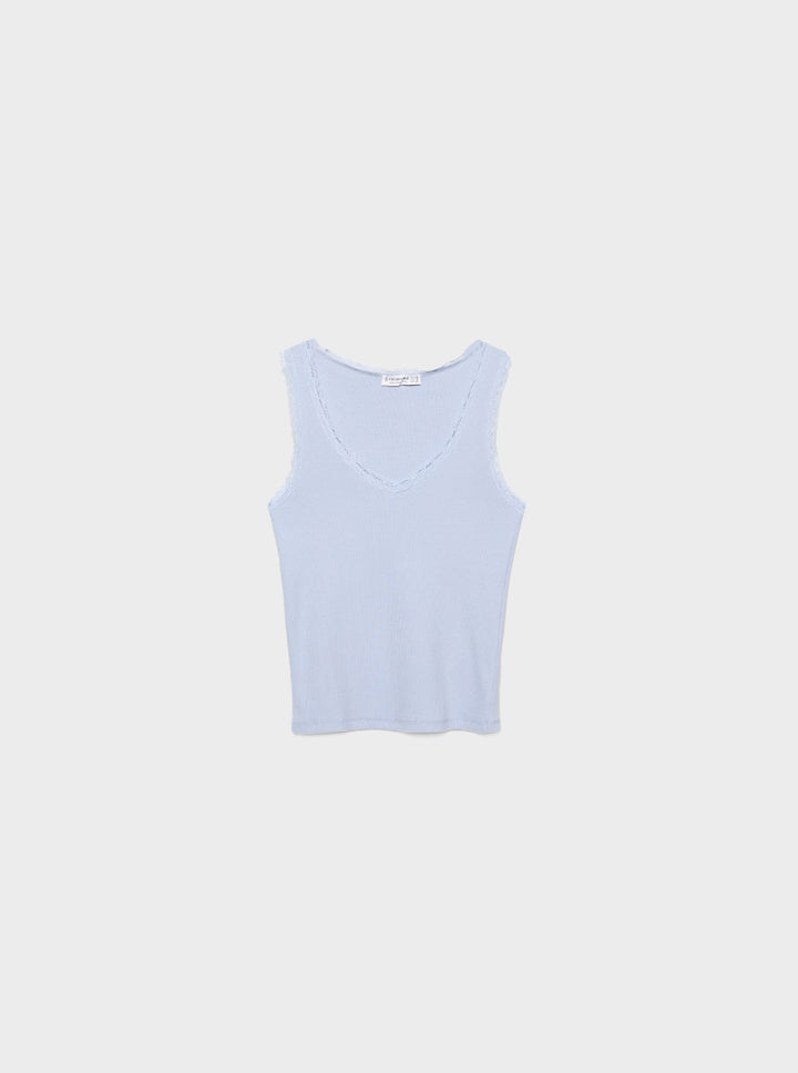 Moudda STRADIVARIUS - T-Shirt S/M Col V avec Dentelle - Tunisie 4