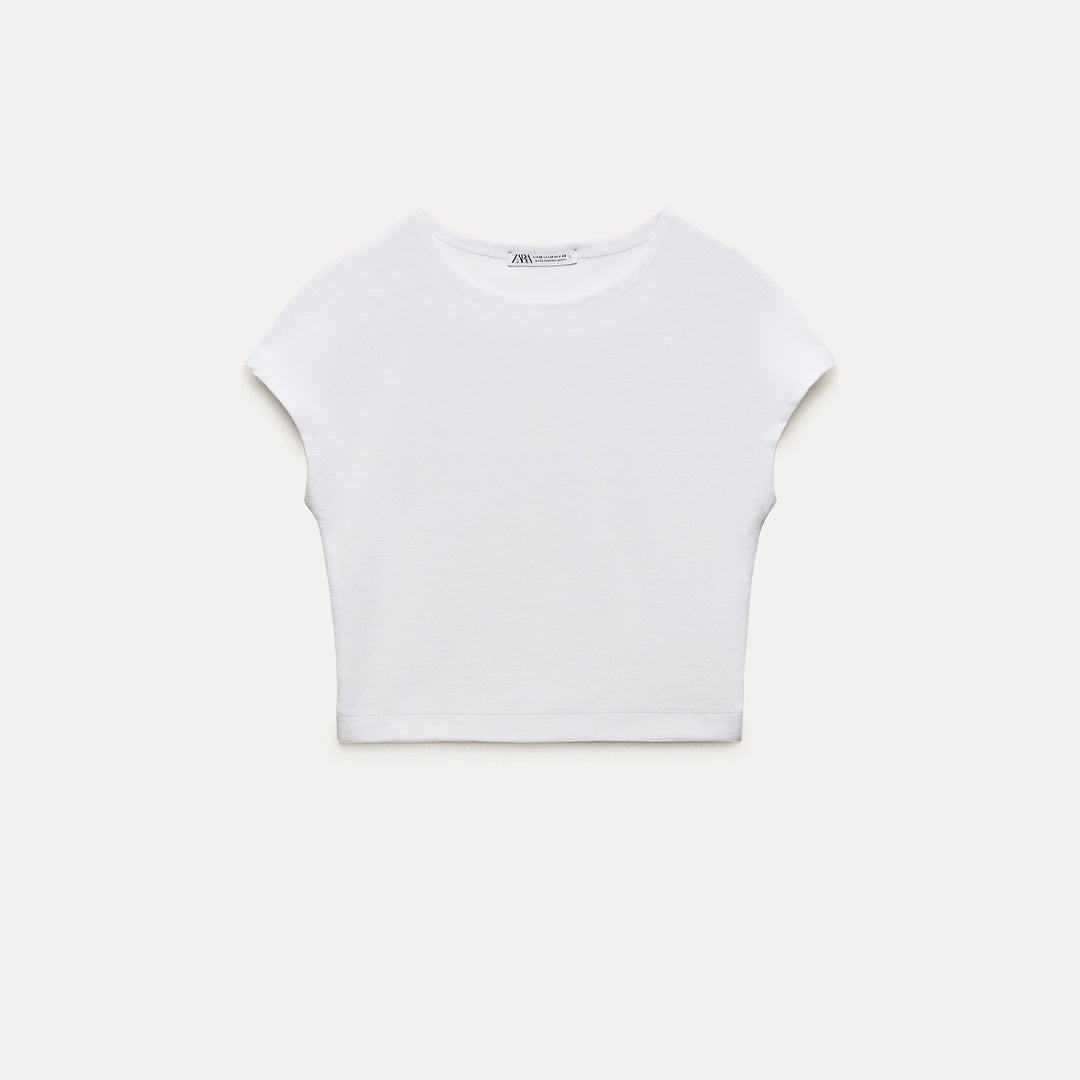 Moudda ZARA - T-shirt Coton et Modal Manches Japonaises - Tunisie 2