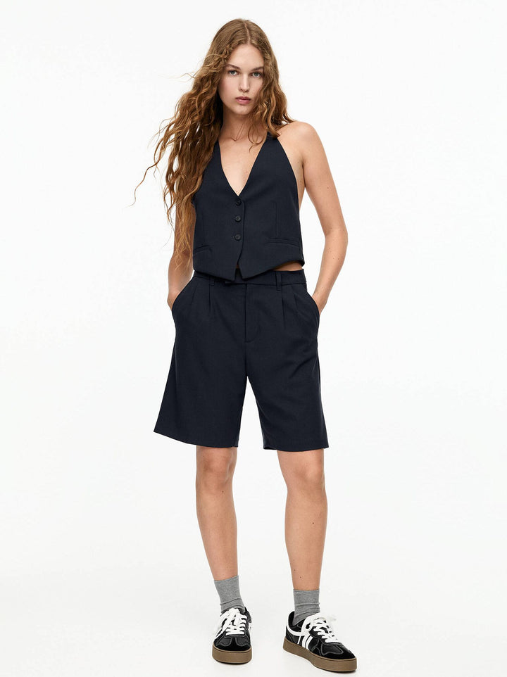 Moudda PULL & BEAR - Bermuda Longue Double Pince Collection Marino - Tunisie 1