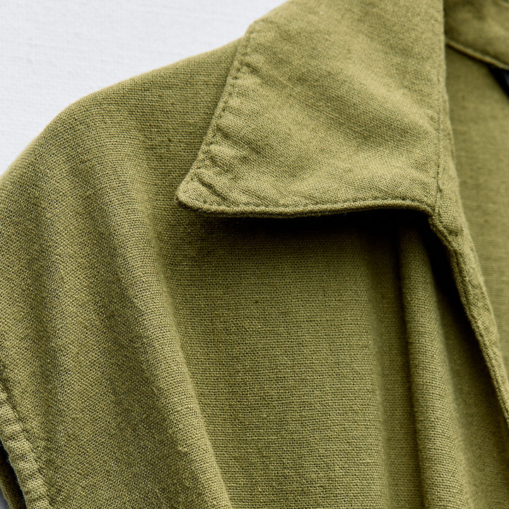 Moudda ZARA - Combinaison manches courtes lin/viscose nouée à la taille - Tunisie 2