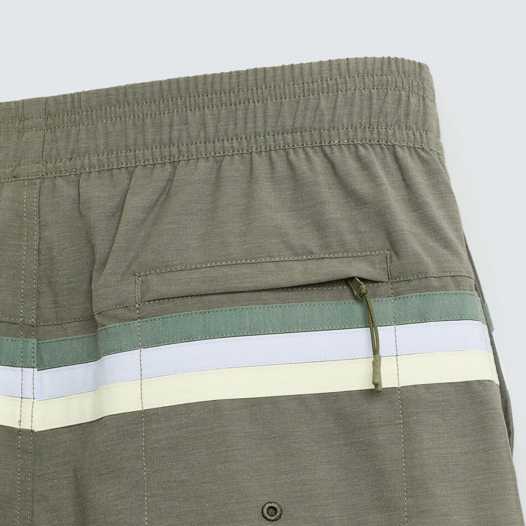 Moudda ZARA - Maillot de Bain Long - Bandes Contrastées (Kaki) - Tunisie 4