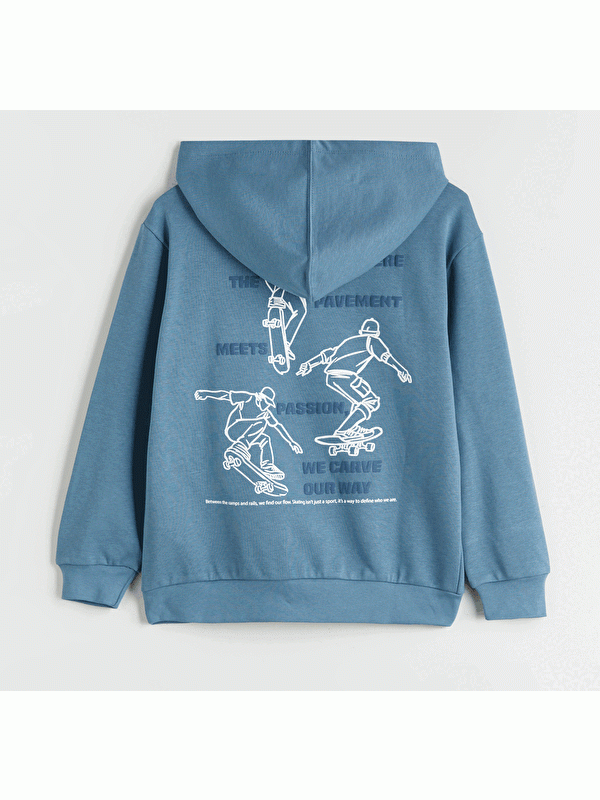 Moudda LC Waikiki - Sweatshirt en jersey Garçon Bleu terne - Tunisie 2