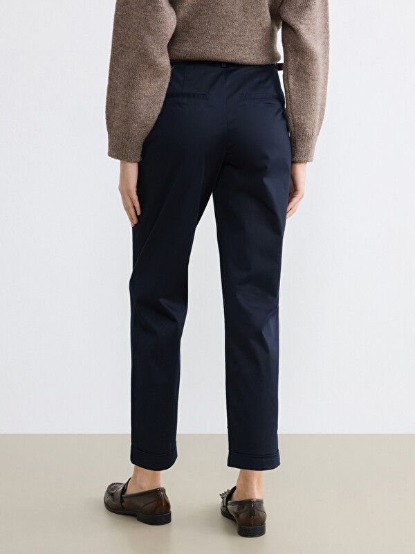Moudda LC Waikiki - Pantalon fin en tissu pour Femme couleur Bleu marine - Tunisie 4