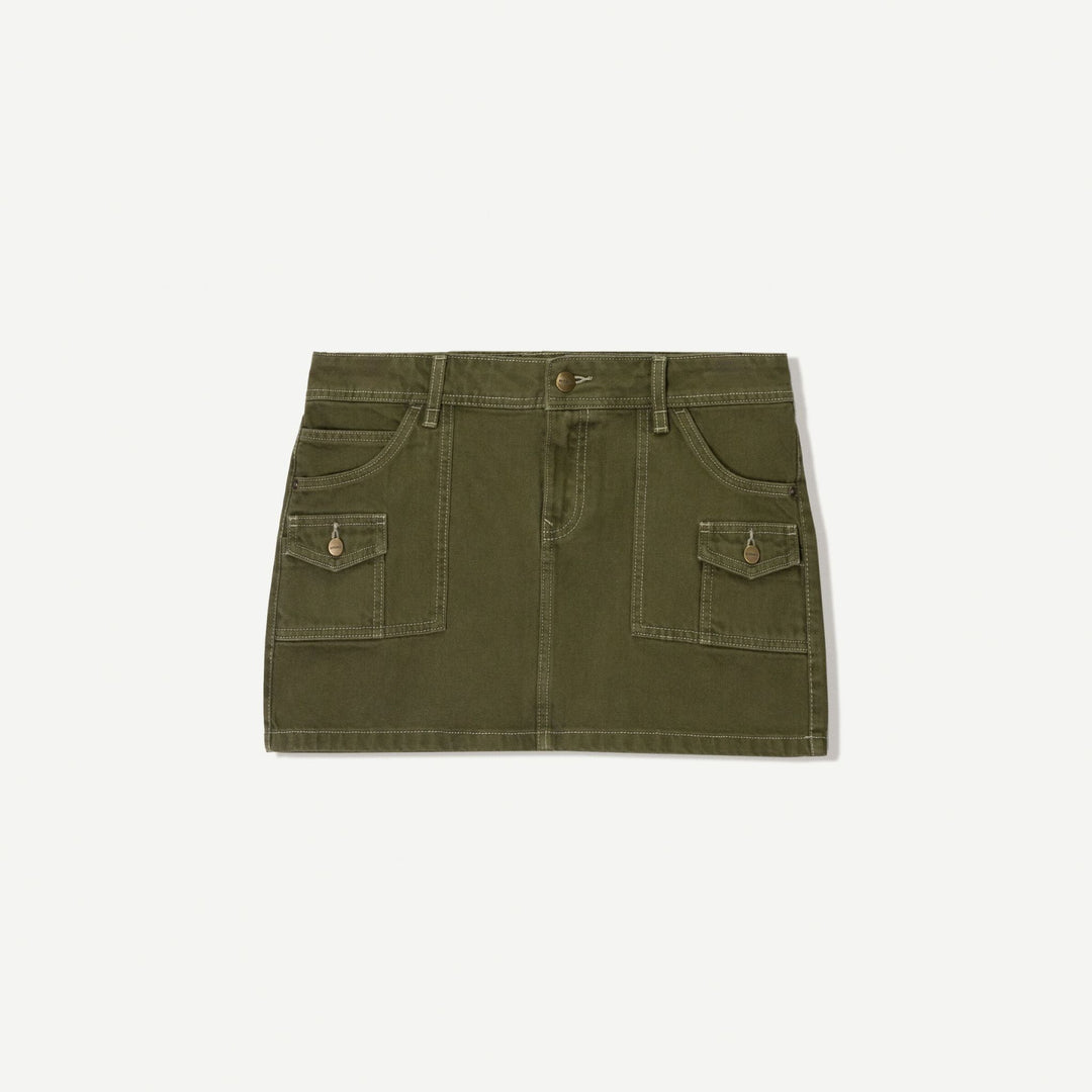 Moudda BERSHKA - Jupe Mini Coton Utility - Poches - Tunisie 1