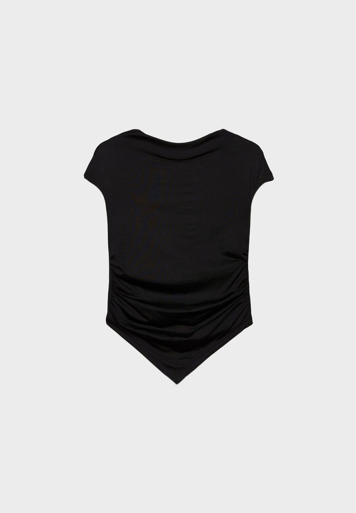 Moudda STRADIVARIUS - T-Shirt Regular Mini Manches avec Foulard - Tunisie 2