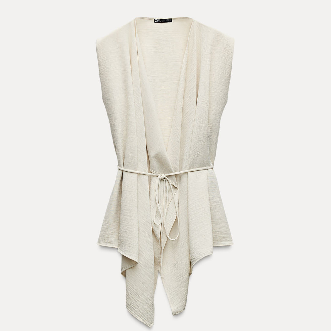Moudda ZARA - Gilet Fluide avec Ceinture - Tunisie 1