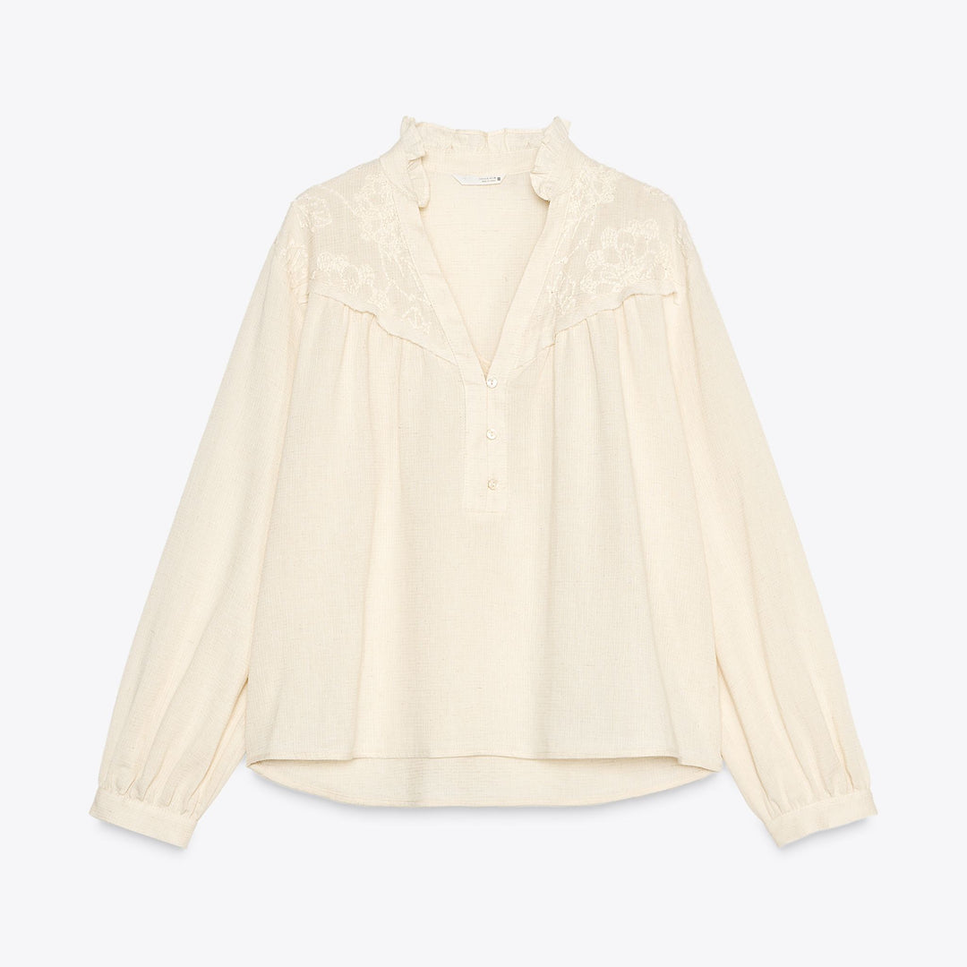 Moudda ZARA - Blouse Tissu Rustique - Canesou Brodé - Tunisie 1