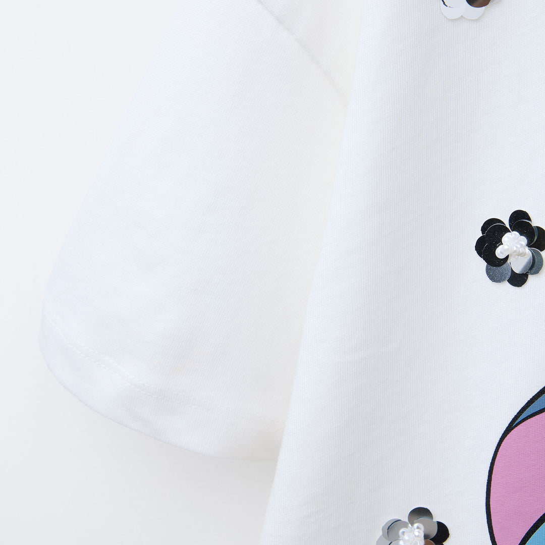 Moudda ZARA - T-Shirt - Appliques Stitch (Agneau) - Tunisie 3