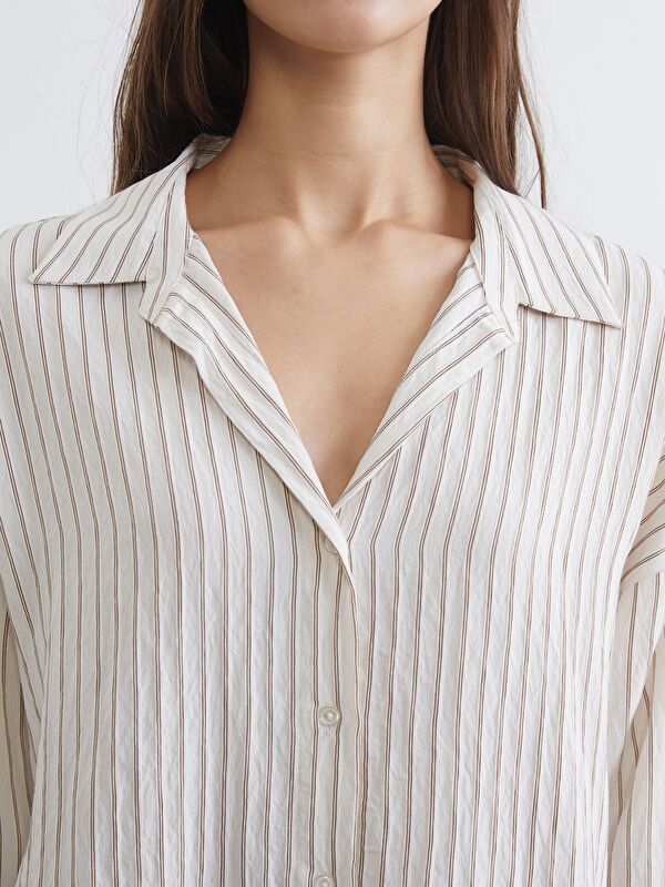 Moudda LC Waikiki - Chemise manches longues en tissu pour Femme - Tunisie 3