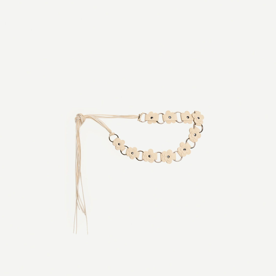 Moudda BERSHKA - Ceinture - Effet Suédé, Fleurs & Rondelles - Tunisie 1