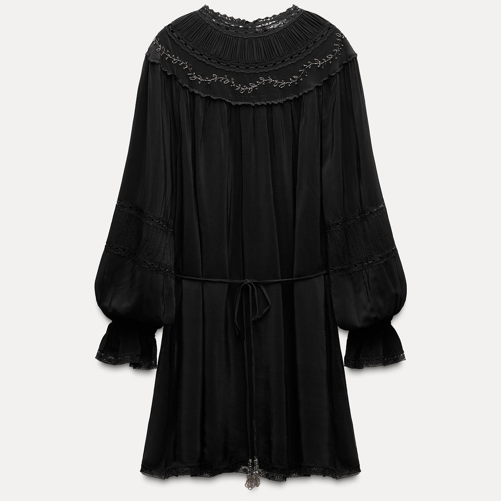 Moudda ZARA - Robe courte romantique brodée strass - Tunisie 2