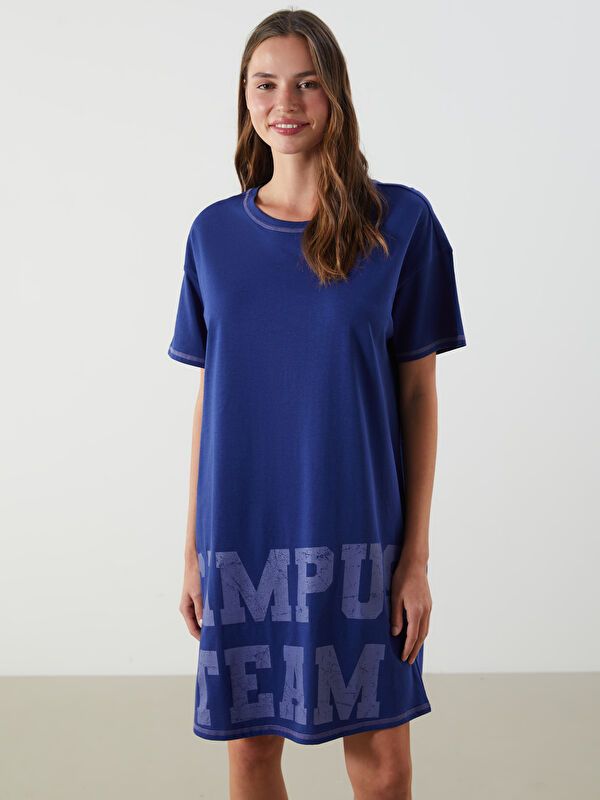 Moudda LC Waikiki - Chemise de nuit Femme Bleu marine claire - Tunisie 2