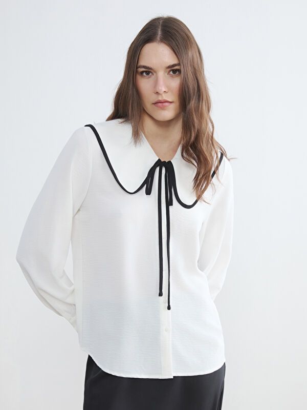 Moudda LC Waikiki - Chemise manches longues en tissu pour Femme - Tunisie 1