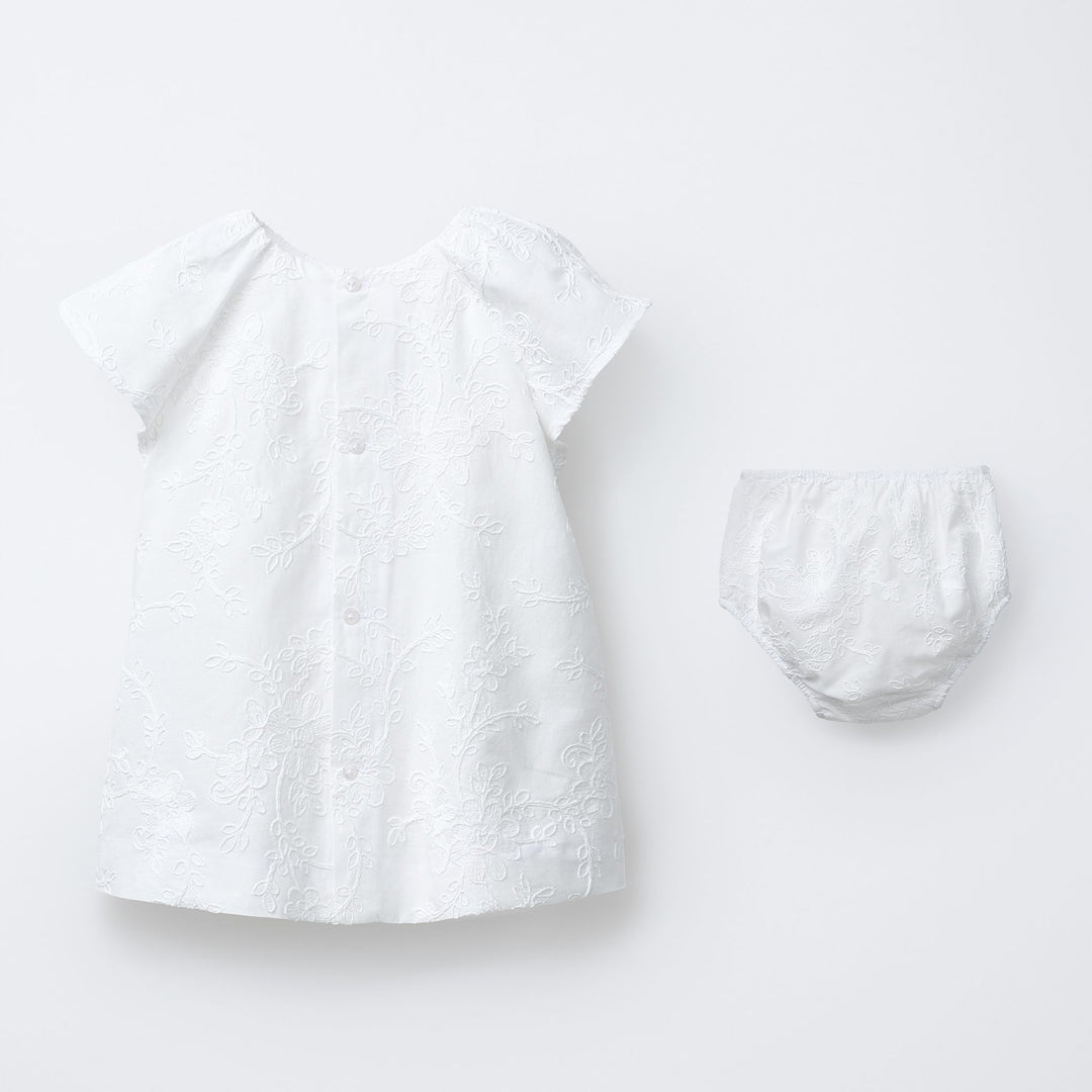 Moudda ZARA - Culotte Robe - Broderie Fleurs Blanc (4T) - Tunisie 2