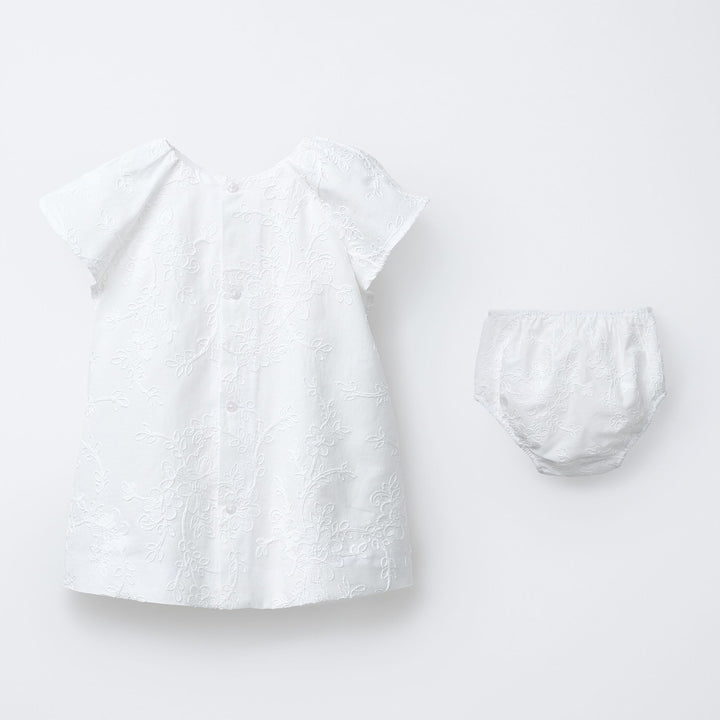 Moudda ZARA - Culotte Robe - Broderie Fleurs Blanc (4T) - Tunisie 2