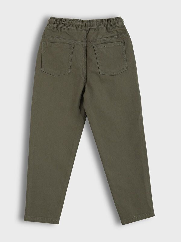 Moudda LC Waikiki - Pantalon tissé épais basique Garçon Kaki - Tunisie 2