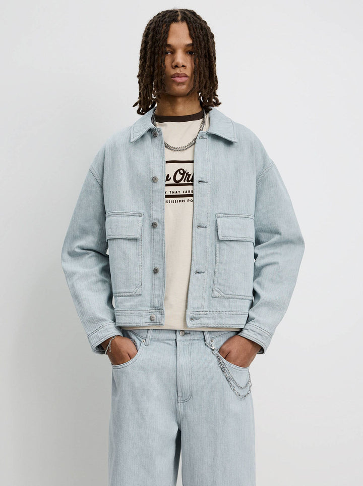 Moudda PULL & BEAR - Veste Denim - Chevron - Tunisie 2