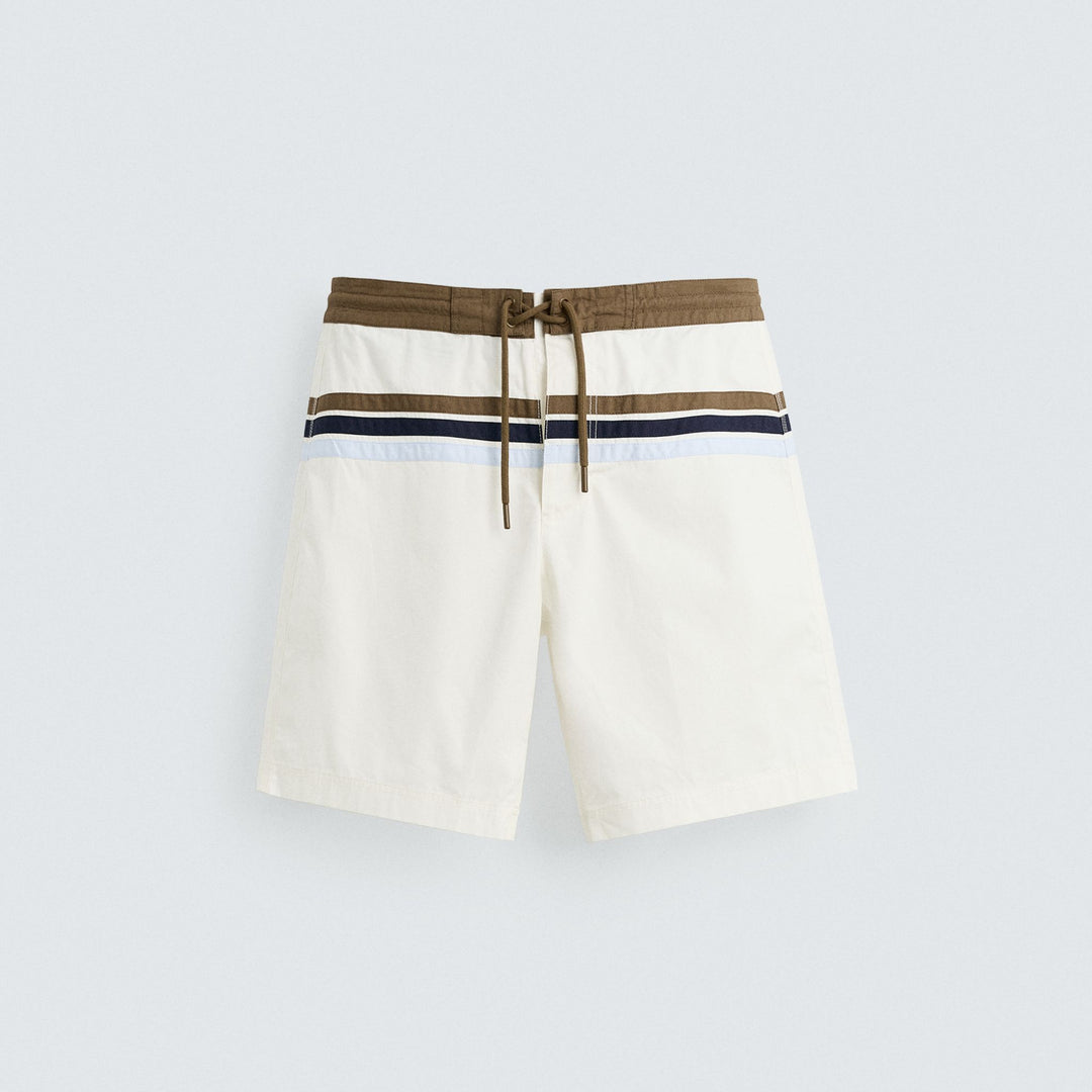 Moudda ZARA - Maillot de Bain Long - Ceinture Fixe & Contraste (Céleste) - Tunisie 1