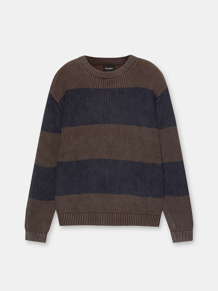 Moudda PULL & BEAR - Pull Manches Longues Acid Rayures - Tunisie 1