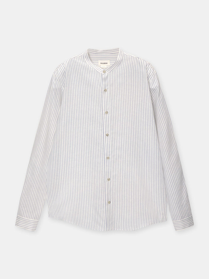 Moudda PULL & BEAR - Chemise Manches Longues Basique Col Mao - Tunisie 3