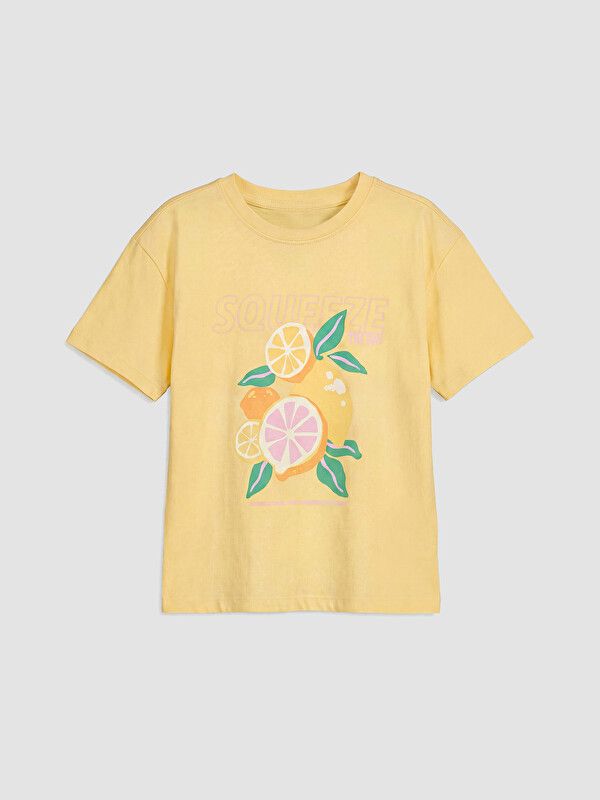 Moudda LC Waikiki - Body manches courtes en jersey pour Fille couleur Jaune - Tunisie 1