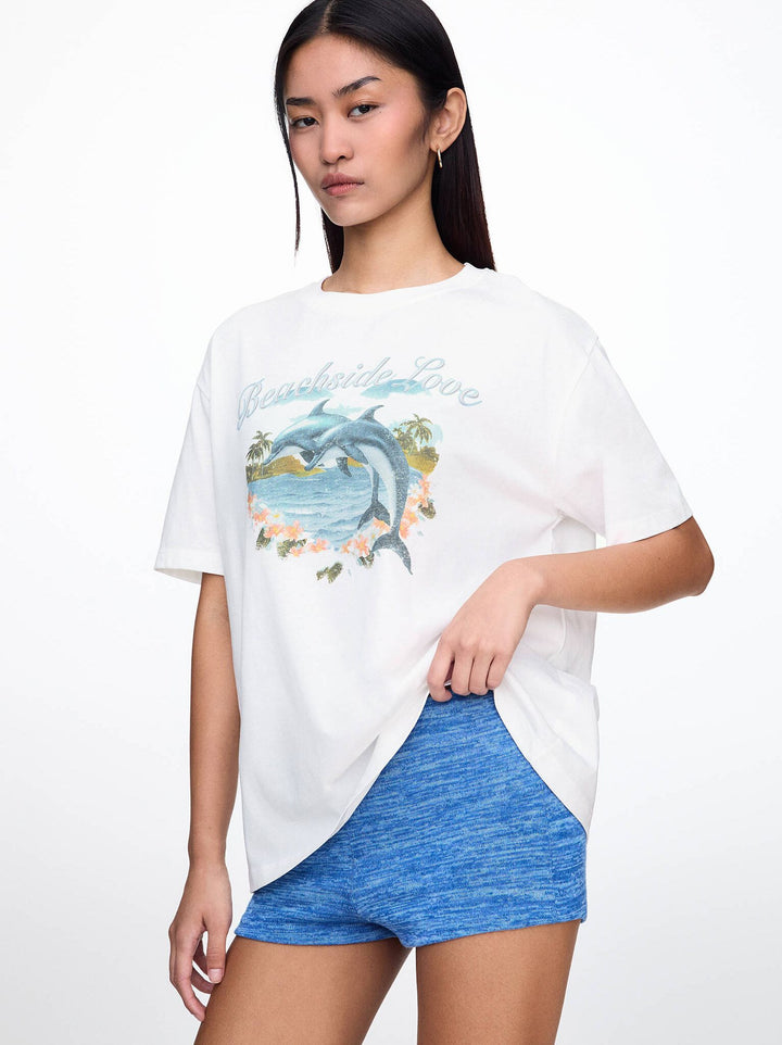 Moudda PULL & BEAR - Body Illustration Dauphins - Tunisie 2