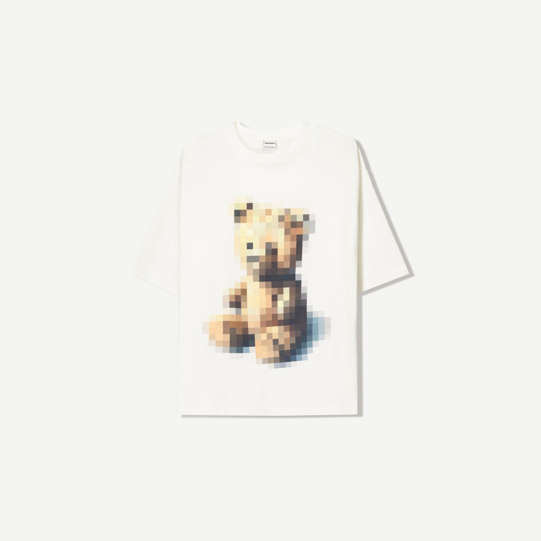 Moudda BERSHKA - T-Shirt - Imprimé Ours & Cerise - Tunisie 1
