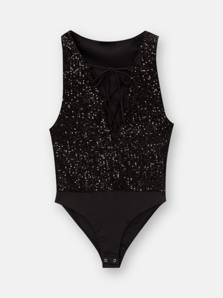 Moudda PULL & BEAR - Body Encolure Corsaire Paillettes En Ligne - Tunisie 1