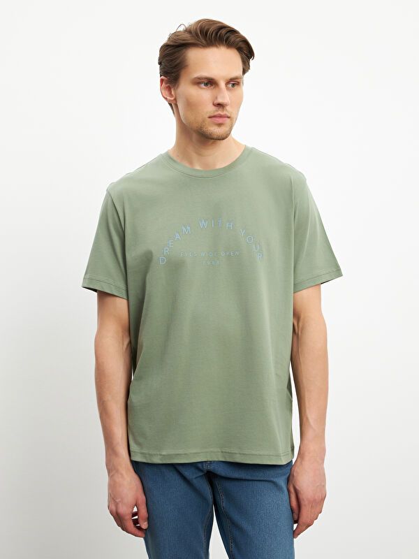 Moudda LC Waikiki - T-shirt en jersey imprimé à manches courtes pour Hommes - Tunisie 1