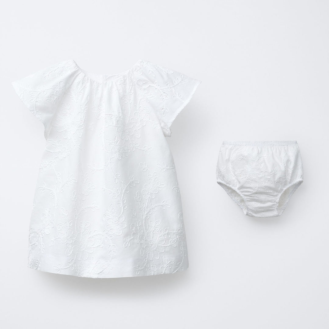 Moudda ZARA - Culotte Robe - Broderie Fleurs Blanc (4T) - Tunisie 1
