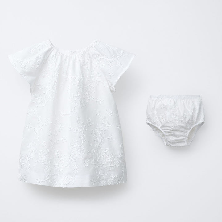 Moudda ZARA - Culotte Robe - Broderie Fleurs Blanc (4T) - Tunisie 1