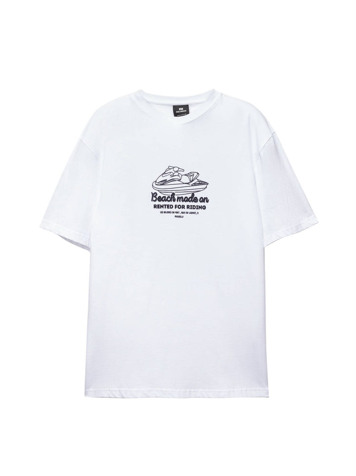 Moudda PULL & BEAR - T-Shirt - Flock Beach Mode On - Tunisie 1