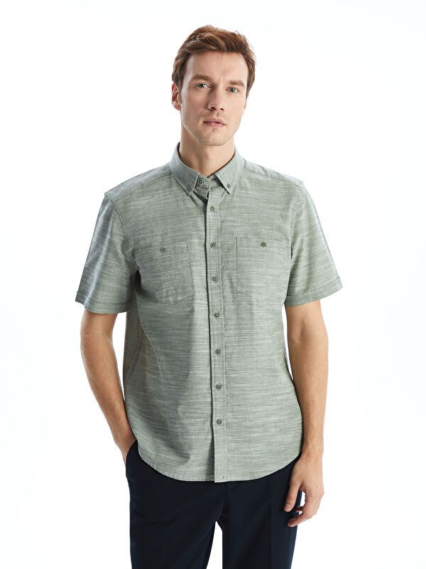 Moudda LC Waikiki - Chemise manches courtes en tissu pour Homme - Tunisie 1