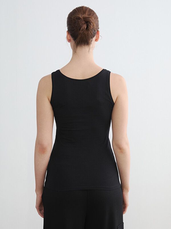 Moudda LC Waikiki - Débardeur basique en jersey pour Femme couleur Noir - Tunisie 4