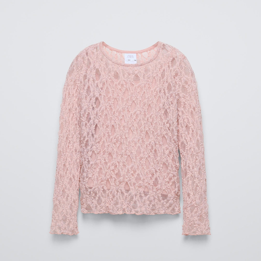 Moudda ZARA - T-shirt dentelle manches longues - Tunisie 1